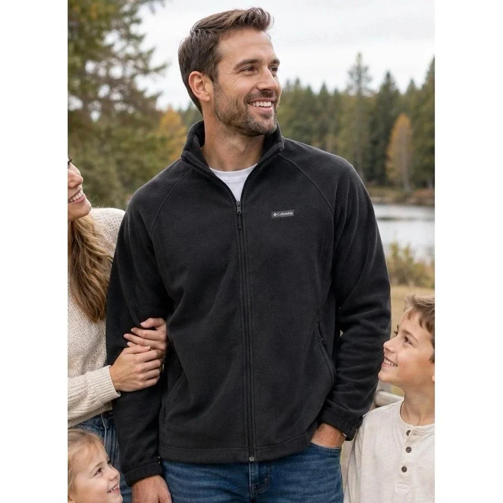 Columbia Black Fleece Jacket (3X)
